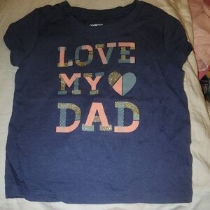 Sz 12-18 Months Oshkosh "Love My Dad" Graphic Tee
